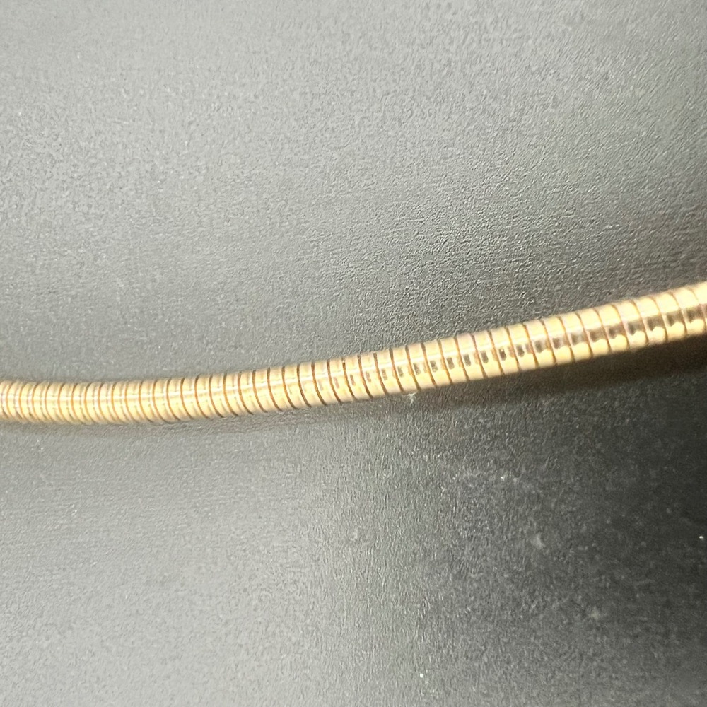 Vintage Gold Snake Chain Stretch Belt S/M Gold EXC - Picture 4 of 5